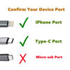 Picture of YUNLOVXEE Cell Phone Fan for iPhone USB C - 4 Pack 2-in-1 Personal Mini USB Fan Plug in Mobile Phones, Small Portable Pocket Cellphone Fan for Type C Port iPhone 15 14 13 Plus Pro Samsung Galaxy Note