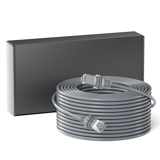 thumbnail image 2 of Starlink Gen 3 Cable,75ft/23m Replacement Cable For Starlink V3,Standard Actuated Star Link Cord Accessories,SL Ethernet Cable -Gray 2 of 11
