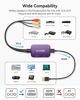 Picture of Viagkiki RCA to HDMI Converter, AV to HDMI Adapter,RCA to HDMI Composite Audio Video Converter for PS1, PS2, PS3, STB, Xbox, VHS, VCR,Black-Ray DVD Players(HDMI Cable Included) (Purple)