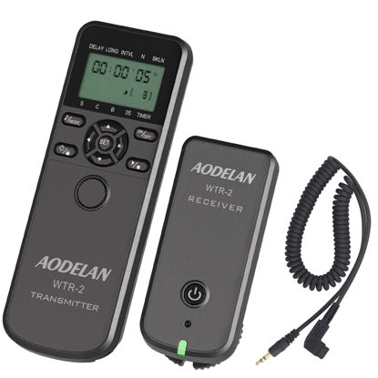 Picture of AODELAN Wireless Intervalometer Timer Remote Control, Long Exposure Shutter Release for Sony A99 A77II A77 A33 A55 A57 A100 A200 A500 A850; Replaces Sony RM-L1AM Cable