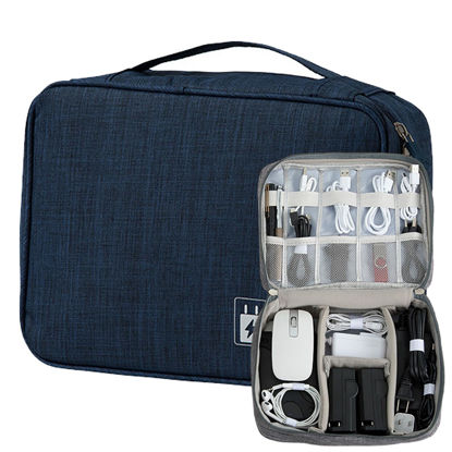 Picture of AYANICA Organizer Bag Big Case Cable Electronic Devices Travel Pouch USB Charger Accessories Mouse Phone USB Cable SD Power Bank Earphone