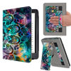 Picture of VORI Stand Case for 6" All-New Kindle 11th Generation 2024/2022 Release, Premium PU Leather Protective Sleeve Cover with Hand Strap, Auto Sleep/Wake and Back Cover Adsorption, Galaxy