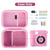 Picture of Canboc Kids Camera Case for ESOXOFFORE/masterbee/GKTZ/WEEFUN Instant Print Camera for Kids, Toddler Digital Cameras Bag fit Print Paper, Colorful Pen, USB Cable, Pink (Case Only)
