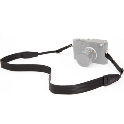 Picture of CANPIX Camera Neck Strap for Women Men, Soft and Flexible Nylon Camera Belt, Comfortable Camera Shoulder Strap compatible with Canon, Nikon, Sony, Fujifilm, Olympus, Leica Mirrorless Cameras - Black