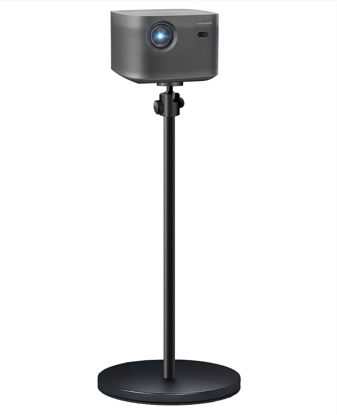 Picture of HIBORI Projector Stand Projector Floor Mount 360° Rotatable Adjustable Height Heavy Duty Stand Compatible with XGIMI, Nebula, VANKYO, Jinhoo, AuKing