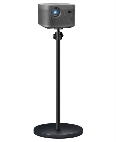 Picture of HIBORI Projector Stand Projector Floor Mount 360° Rotatable Adjustable Height Heavy Duty Stand Compatible with XGIMI, Nebula, VANKYO, Jinhoo, AuKing