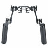 Picture of NICEYRIG Leather Rosette Handle Handgrip Kit with Rosette Extension Arm, 15mm Dual-Rod Clamp for 15mm DSLR Shoulder Rig Support