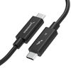 Picture of SABRENT Certified Thunderbolt 4 Cable, 100W PD, 8K/60Hz DisplayPort, 40Gbps Data, USB 4 & Thunderbolt 3 Compatible, 3.28 Feet/1M Durable High-Speed Charging for Laptops, Tablets, and More (CB-T4M1)