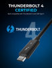 Picture of SABRENT Certified Thunderbolt 4 Cable, 100W PD, 8K/60Hz DisplayPort, 40Gbps Data, USB 4 & Thunderbolt 3 Compatible, 3.28 Feet/1M Durable High-Speed Charging for Laptops, Tablets, and More (CB-T4M1)