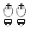Picture of NQEUEPN 2pcs Camera Neck Strap Screw Holders, Stainless Steel Lug Ring Camera D Ring Camera Neck Strap Screw Holder with Triangle Split Rings Compatible for Fujifilm Lecia Nikon D-SLR Camera