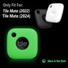 Picture of Geiomoo Silicone Case Compatible with Tile Mate 2024, Tile Mate 2022, Protective Cover with Carabiner (Luminous Green)