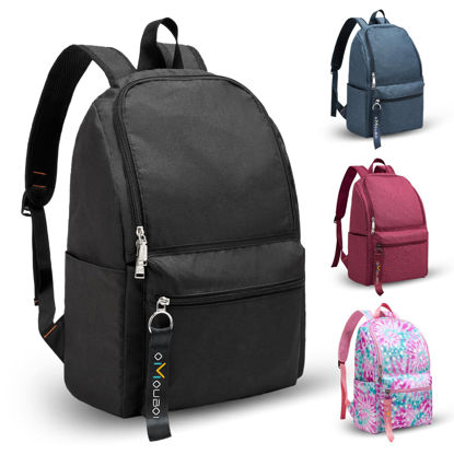 Picture of OMOUBOI Casual Daypacks Superbreak Backpack 14 inch Laptop Backpack for Women & Men Fits Tourism Business (Black)