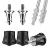 Picture of Nineigh 3 Pcs Tripod Feet Rubber Universal Anti-Slip 1/4" Rubber Foot & Stainless Steel Tripod Spike Feet for Universal Aluminum Tripod Leg - Compatible with 1/4" Thread Tripod Monopod