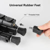 Picture of Nineigh 3 Pcs Tripod Feet Rubber Universal Anti-Slip 1/4" Rubber Foot & Stainless Steel Tripod Spike Feet for Universal Aluminum Tripod Leg - Compatible with 1/4" Thread Tripod Monopod