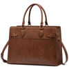 Picture of LOVEVOOK Laptop Bag for Women 17 Inch Work Tote, Business Computer Briefcase, PU Leather Tote Bag for Teacher, Office Shoulder Tote Purse