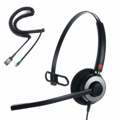 Picture of IPD IPH-160 Phone Headset with Noise Cancelling Microphone for Office and Call Center - Compatible with with All Yealink SIP,Snom, Greandsteam & LG landline Phones