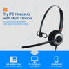 Picture of IPD IPH-160 Phone Headset with Noise Cancelling Microphone for Office and Call Center - Compatible with with All Yealink SIP,Snom, Greandsteam & LG landline Phones