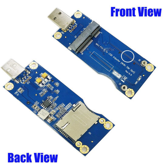 GetUSCart- Mustpoint Mini PCI-E to USB Adapter with SIM Card Slot for ...