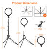 Picture of Jiang&Rong 2 Pack 10" Round Shape Panel Light with 65" Tripod Stand, Full Screen Ring Light, Studio Lighting, Photography Fill Light for Live Streaming, Makeup, Video Recording, YouTube Video Shoot