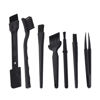 Picture of Computer Keyboard Cleaning Brush Kit, Portable Plastic Handle Nylon Cleaning Brushes-Black Set of 7