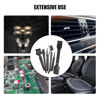 Picture of Computer Keyboard Cleaning Brush Kit, Portable Plastic Handle Nylon Cleaning Brushes-Black Set of 7