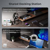 Picture of TESmart USB-C MST&EDID KVM Switch 3 Monitors 2 Computers HDMI+DisplayPort, 4K@60Hz KVM Switch Triple Monitor Dock for Laptop&Desktop, USB 3.0, Charging for Laptop, 1G Ethernet, Hotkey Switch