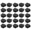Picture of MECCANIXITY 25pcs Laptop DP Port Duct Covers Caps Silicone Plugs Protector for Mini Display Port Female End, Black
