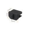 Picture of MECCANIXITY 25pcs Laptop DP Port Duct Covers Caps Silicone Plugs Protector for Mini Display Port Female End, Black