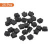 Picture of MECCANIXITY 25pcs Laptop DP Port Duct Covers Caps Silicone Plugs Protector for Mini Display Port Female End, Black