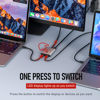Picture of Unitek Bi-Directional USB C Switcher 1 in 2 Out 2 in 1 Out USB Switch Selector 2 Computers Share 1 Device USB KVM Switch 10Gbps Data Transfer 8K@60Hz Video USB-C Power Adapter Included Silver