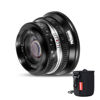 Picture of Pergear 25mm F1.7 Large Aperture Manual Lens for E Mount Cameras, Compatible with Sony APS-C Cameras NEX-7 a7CR a7C a7CII a6700 a6400 a6600 a7III a7IV（Black）