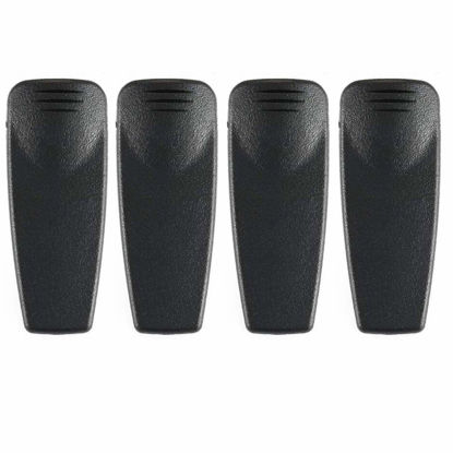 Picture of MINGYINIGE 4 Pack HNN9013 Belt Clip Compatible for Motorola HT1250 HT750 XTS2500 XTS1500 CP185 CP125 CT250 CT450 PR860 GP140 GP328 GP338 GP340 GP360 GP380 GP640 R720Plus HLN9844A HLN9844