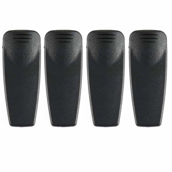 Picture of MINGYINIGE 4 Pack HNN9013 Belt Clip Compatible for Motorola HT1250 HT750 XTS2500 XTS1500 CP185 CP125 CT250 CT450 PR860 GP140 GP328 GP338 GP340 GP360 GP380 GP640 R720Plus HLN9844A HLN9844