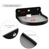 Picture of TXEsign 5 inches Speaker Shelf Mount Small Floating Shelf Small Shelf Stand for Speaker, Webcam, Action Figures Acrylic Speaker Mount (Black)