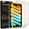 Picture of ivoler 2 Pack Tempered Glass for iPad Mini 7 8.3" 2024 (A17 Pro)/iPad Mini 6 8.3" 2021 with [Alignment Frame] Screen Protector, Compatible with Face ID&Apple Pencil for iPad Mini 6th/7th Generation