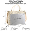 Picture of Laptop Tote Bag for Women Work 15.6 inch Canvas Shoulder Bags Computer Messenger Purse Teacher Handbag Office Briefcase