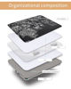 Picture of WALNEW Case for 7" Kindle Paperwhite 12th Generation 2024 and Kindle Colorsoft Signature Edition, Clear Soft TPU Back Protective Cover for 2024 Kindle Colorsoft (Black Flower)
