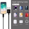 Picture of Car Carplay Apple Cable, USB A to Lightning Cable for iPhone 14, 14 pro max,13,Plus,SE 2nd/12/11/Xs/XR, iPad 4/5/ 6/7/ 8, Mini 2/3/4/5, Air 2/3 Charger Cord, Car Charging Cable (Black)