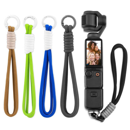 Picture of BRDRC 5 Pack Wrist Strap Lanyard for GoPro, Protective Hand Strap with Loop for DJI Pocket 3 Action 5 Pro 4 3, for Insta 360 X4 X3 Ace Pro DSLR Camera Accessories
