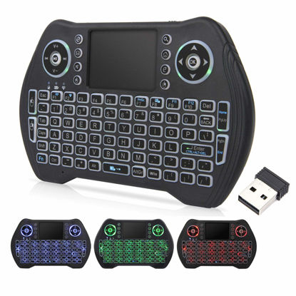 Picture of Upvivi 2.4G Wireless Keyboard with Touchpad Mouse Backlit USB Mini Keyboard Multi-Media Handheld Android Box Remote Keyboard for Pc,Pad,Xbox,360,Ps3,TV Box, Htpc,Iptv,Raspberry Pi
