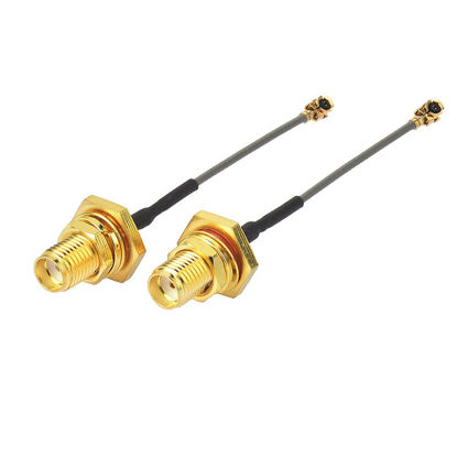 Picture of Superbat 2" U.fl/IPEX Cable Mini PCI to SMA Female Low Loss Coaxial Cable for Wireless Routers Mini PCIe Cards Network Extension Bulkhead Pigtail PCI WiFi WAN Repeater 2-Pack