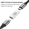 Picture of AreMe 2 Pack USB C Female to Female Adapter, USB Type C Coupler Extender Support 140W, 40Gbps, 8K@60Hz for Thunderbolt 4/3, MacBook Pro/Air, Laptop, Phones and More Type C Devices (White)