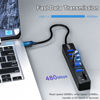 Picture of USB Hub with SD/TF Card Reader, VIENON 8 in 1 USB Extender USB Splitter with SD/Micro SD Memory Card Reader and 6 USB Ports for PC, Laptops, Surface Pro, MacBook, iMac Pro-3FT