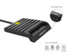 Picture of Saicoo® DOD Military USB Common Access CAC Smart Card Reader, Compatible with Mac OS, Win (Black)