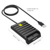 Picture of Saicoo® DOD Military USB Common Access CAC Smart Card Reader, Compatible with Mac OS, Win (Black)