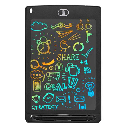 Picture of AURXONS LCD Writing Tablet, 8.5” Colorful Electronic Writing Drawing Pad, Doodle Board, Erasable Handwriting Tablet, Portable Ewriter for Kids Adults at Home School Office