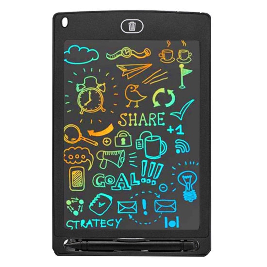 Picture of AURXONS LCD Writing Tablet, 8.5” Colorful Electronic Writing Drawing Pad, Doodle Board, Erasable Handwriting Tablet, Portable Ewriter for Kids Adults at Home School Office