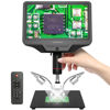 Picture of Andonstar AD409 HDMI Digital Microscope, 10.1 inch LCD Screen Soldering Microscope, 300X USB Electronic Microscope Camera for Professional PCB Soldering, Coin Collection, Supports Windows PC