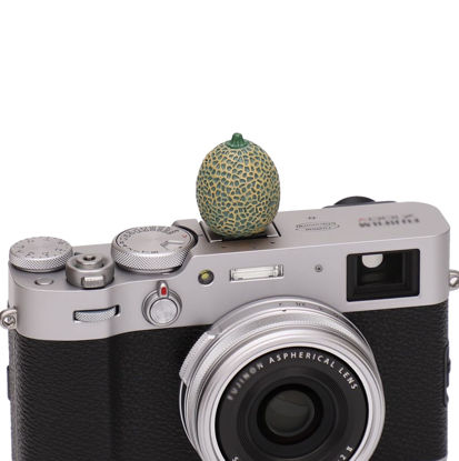 Picture of Renyian Fruit Shape Hot Shoe Cover Universal Camera Hot Shoe Cap Camera Mount Protection Decor (Cantaloupe)
