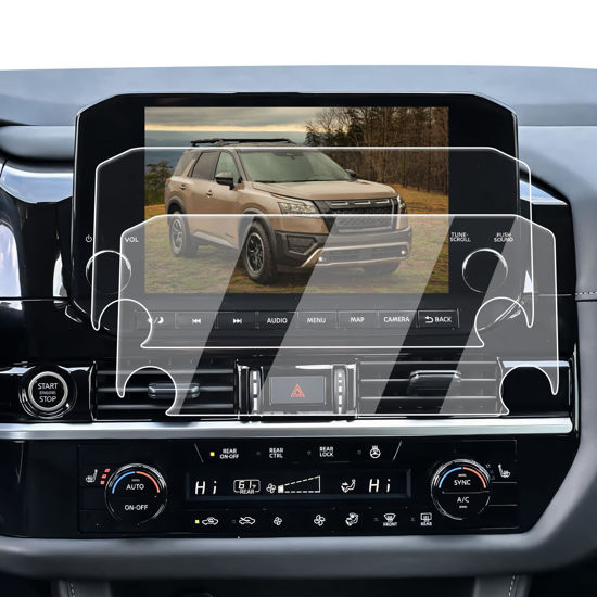 Picture of ECOZEN Screen Protector 2 Pcs Compatible with 2022 2023 2024 Nissan Pathfinder, Nano-film Navigation Screen Protector 9-Inch Pathfinder SL/Platinum Accessories Anti-fingerprint- HD Clear & Easy to Install